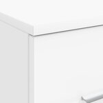 vidaXL Meuble de Salle de Bain In-between Blanc 30 x 44 5 x 50 cm