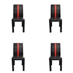 vidaXL Chaises de salle à manger 4 Pièces Noir 46 x 38 5 x 91 cm