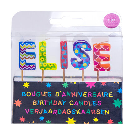 Bougies d'anniversaire elise