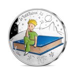 Pièce de monnaie 10 euro France 2021 argent BE – Le Petit Prince (assis sur son livre)