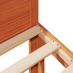 vidaXL Cadre de lit sans matelas cire marron 80x200 cm bois pin massif