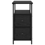 vidaXL Cabinet de chevet Chêne noir 30 x 60 x 60 cm Bois d'ingénierie