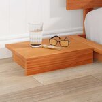 vidaXL Cadre de lit Marron 200 x 200 cm bois
