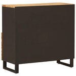 vidaXL Meuble d'appoint Marron 90 x 33 x 75 cm Bois de mangue massif