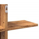 vidaXL Étagère murale vieux bois 124 5x18x60 5 cm bois d'ingénierie