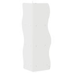 vidaXL Étagère d'angle avec étagère Blanc brillant 34 x 33 x 102 cm