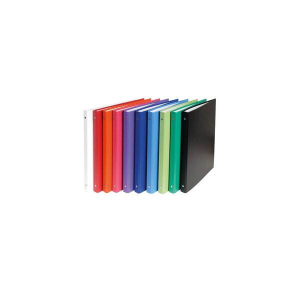 Classeur Rembordé Polypropylène 4 Anneaux 15mm - A4 - Couleurs Assorties - Exacompta