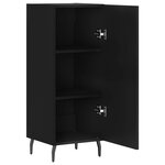 vidaXL Buffet Noir 34 5x34x90 cm Bois d'ingénierie