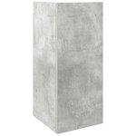 vidaXL Tables d'appoint 2 Pièces avec étagère gris béton 25 5x27x60 cm
