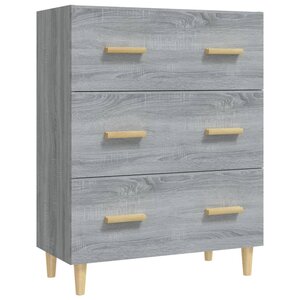 vidaXL Buffet Sonoma gris 70x34x90 cm Bois d'ingénierie