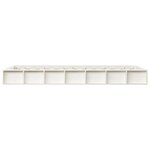 vidaXL Cadre de lit Blanc 140x190 cm Bois massif