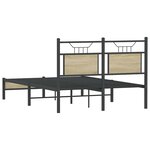 vidaXL Cadre de lit sans matelas chêne sonoma 120x190 cm