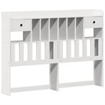vidaXL Cadre de lit sans matelas blanc 150x200 cm bois de pin massif