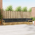 vidaXL Ensemble de canapés d'extérieur 6 Pièces Blanc et anthracite