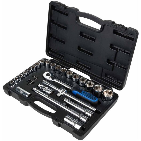Ks tools jeu de clé à cliquet 28 pièces chromeplus 918.0728