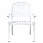 vidaXL Ensemble de tables de jardin 3 Pièces Blanc 80 x 80 x 75 cm