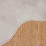 vidaXL Tapis en Fourrure Synthétique de Lapin Olite Beige 60 x 90 cm