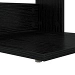 vidaXL Table d'appoint Chêne noir 40 x 38 x 62 5 cm Bois d'ingénierie