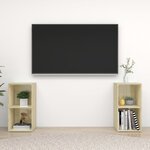 vidaXL Meubles TV 2 Pièces Chêne sonoma 72x35x36 5 cm Bois d'ingénierie
