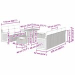 vidaXL Ensemble de canapé de jardin 10 Pièces Beige  Crème