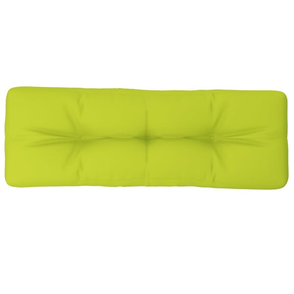 vidaXL Coussin de palette vert vif 120x40x12 cm tissu