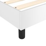 vidaXL Sommier à lattes de lit avec matelas Blanc 140x190cm Similicuir
