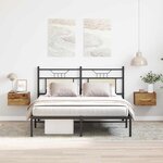 vidaXL Cabinet de chevet 2 Pièces Bois ancien 35 x 35 x 20 cm