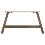 vidaXL Pieds de table basse en forme de A  2 pièces  60 x (30-31) cm  acier