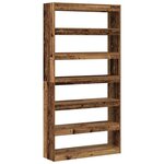 vidaXL Bibliothèque Marron Bois d'ingénierie