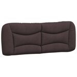 vidaXL Lit avec matelas marron foncé 180x200 cm tissu