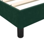 vidaXL Cadre de lit sans matelas vert foncé 100x210 cm velours