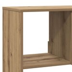 vidaXL Bibliothèque chêne artisanal 100x33x187 5 cm bois d'ingénierie