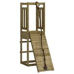 vidaXL Maisonnette de jeu avec mur d'escalade bois de pin imprégné