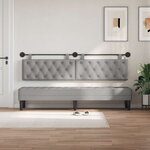 vidaXL Tête de lit suspendue Gris nuage Tissu