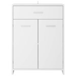 vidaXL Armoire de salle de bain blanc 60x33x80 cm bois d’ingénierie