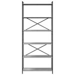 vidaXL Bibliothèque Sonoma gris 80 x 30 x 188 cm Bois d'ingénierie