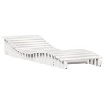 vidaXL Chaise longue blanc 205x70x31 5 cm bois massif de pin