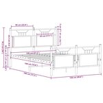 vidaXL Cadre de lit sans matelas chêne sonoma 120x190 cm