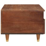 vidaXL Tables basses avec tiroir avec étagère avec stockage Marron 80 x 54 x 40 cm