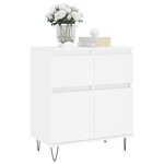vidaXL Buffet Blanc 60x35x70 cm Bois d'ingénierie
