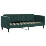 vidaXL Lit de jour avec gigogne et matelas vert foncé 80x200cm velours