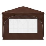 vidaXL Tente de fête pop-up 290 x 290 x 245 cm Marron