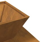 vidaXL Braise Rouillé 50 x 50 x 40 cm Acier résistant aux intempéries