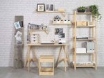 Etagère en kit profondeur 30 cm Natura 5 tablettes