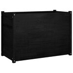 vidaXL Jardinière d'extérieur Noir 100x50x70 cm Bois de pin massif