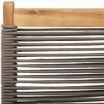 vidaXL Chaises de jardin pliables lot de 6 gris bois d'acacia massif