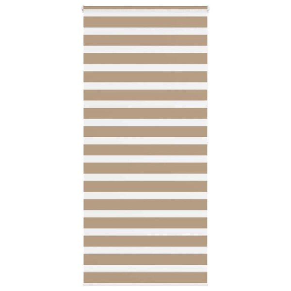 vidaXL Store zèbre marron sable largeur du tissu 90 9 cm polyester