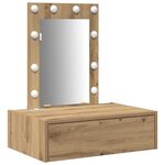 vidaXL Table de Toilette Marron 60 x 40 x 70 cm Bois d'ingénierie