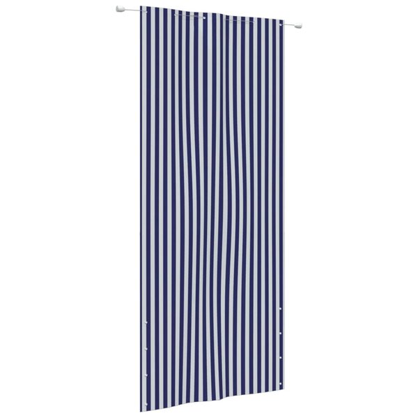 vidaXL Écran de balcon Bleu et blanc 120x240 cm Tissu Oxford