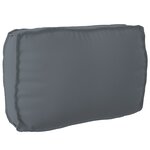 vidaXL Ensemble de Coussins de Palette 3 Pièces en Tissu Oxford Anthracite